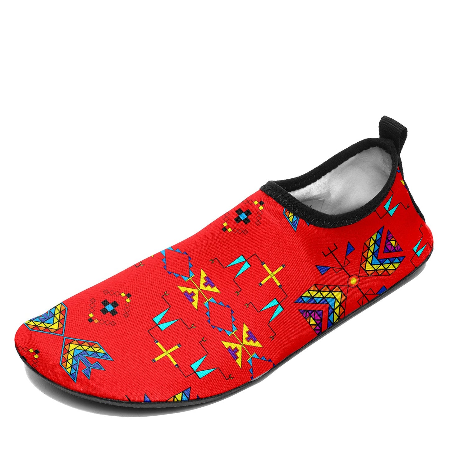 Rainy Chief Rainbow Red Kid's Sockamoccs
