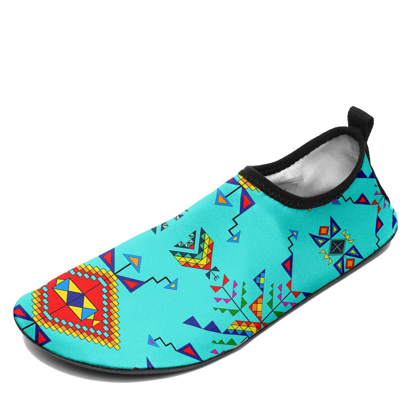 Buffalo Jump Turquoise Kid's Sockamoccs