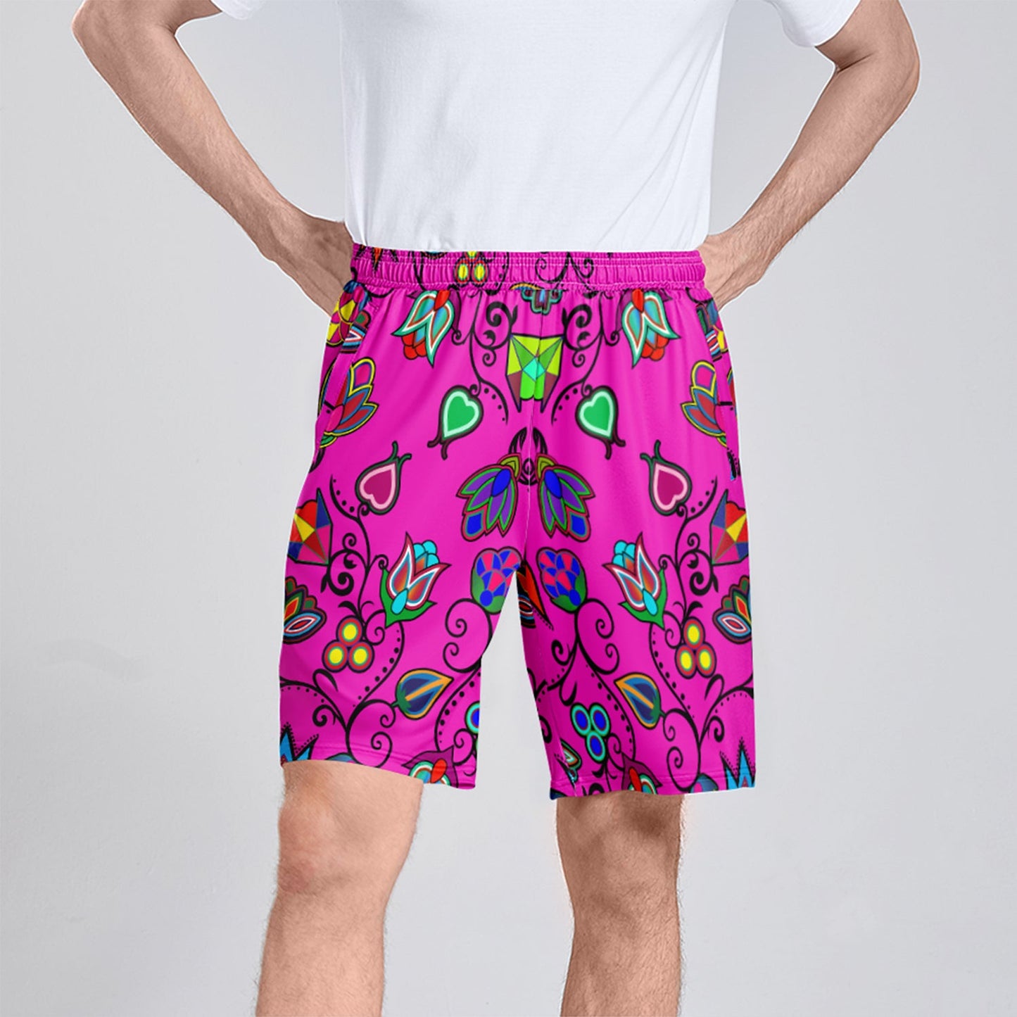 Indigenous Paisley Athletic Shorts