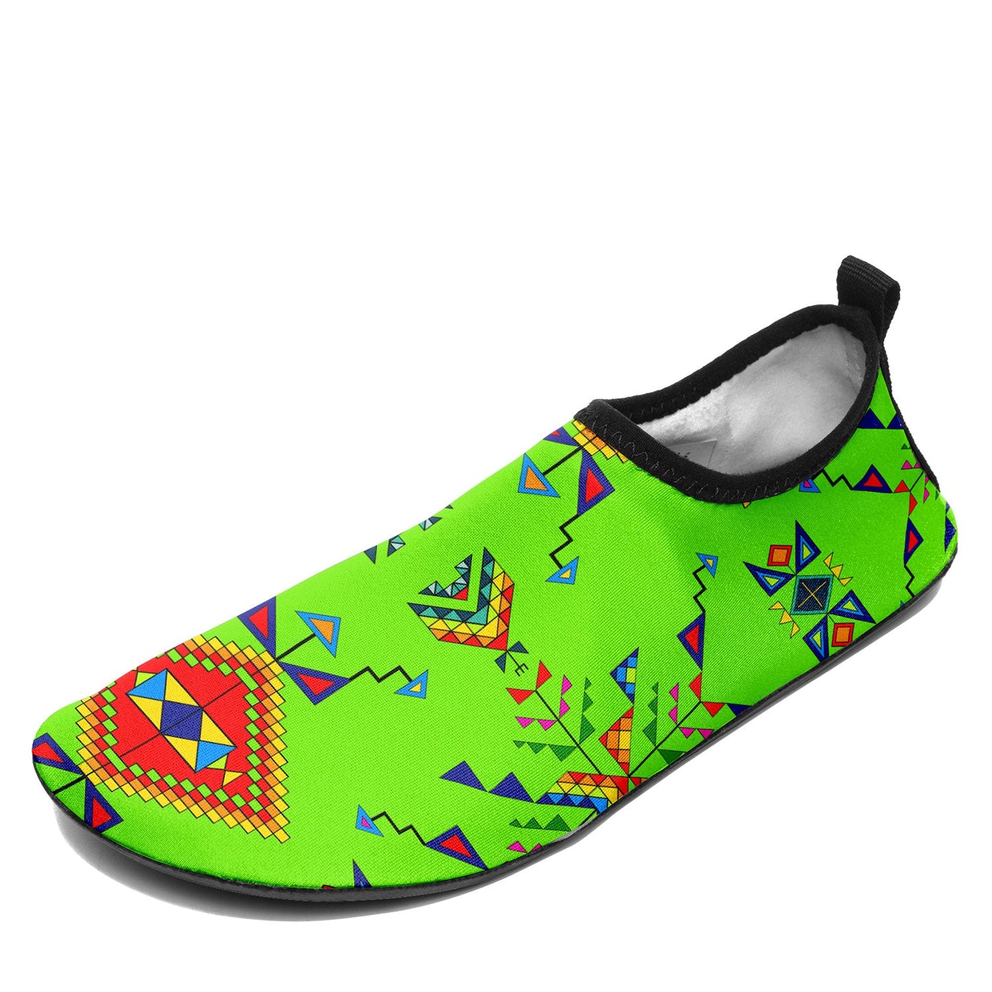 Buffalo Jump Neon Green Kid's Sockamoccs