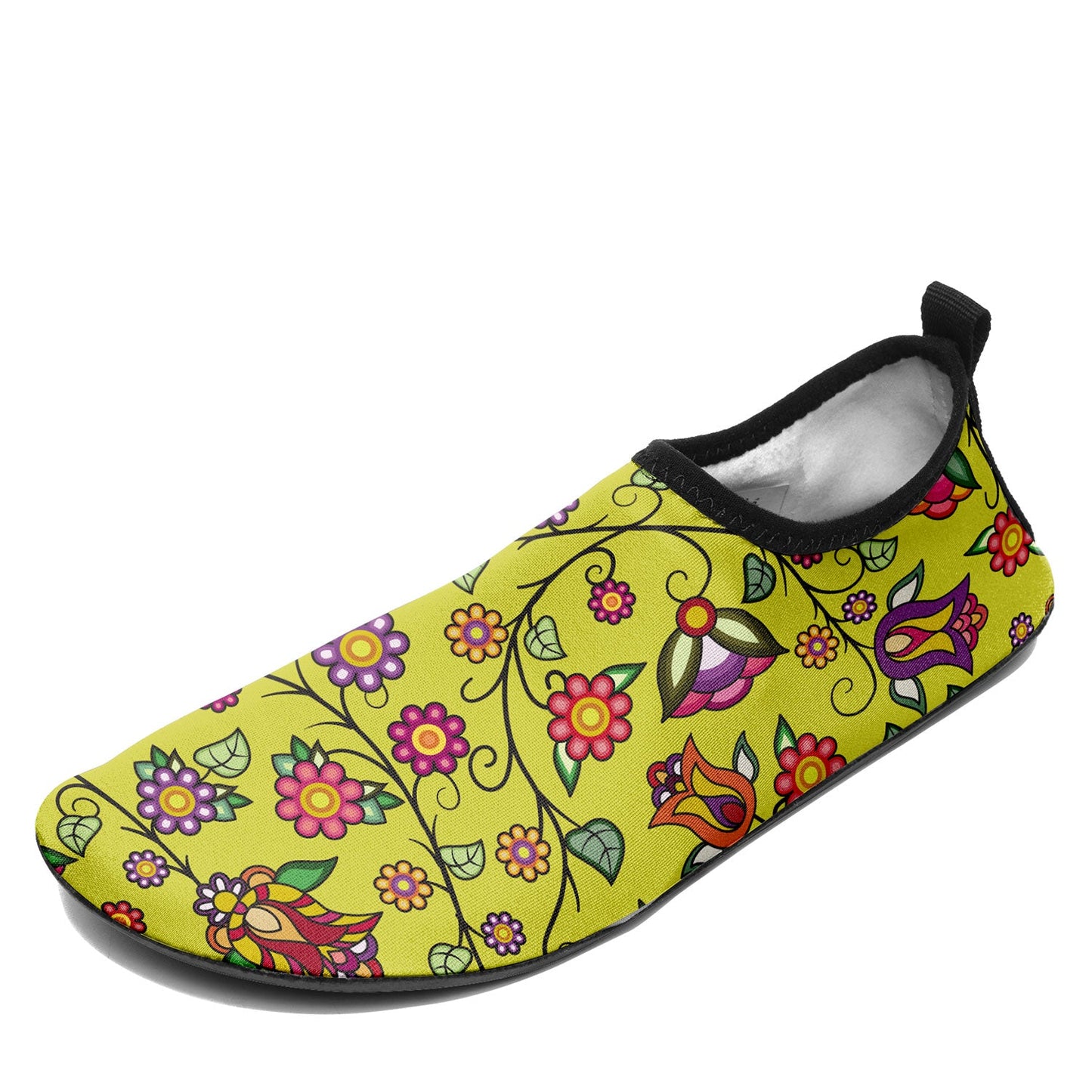 Heartbeat Petals Yellow Kid's Sockamoccs