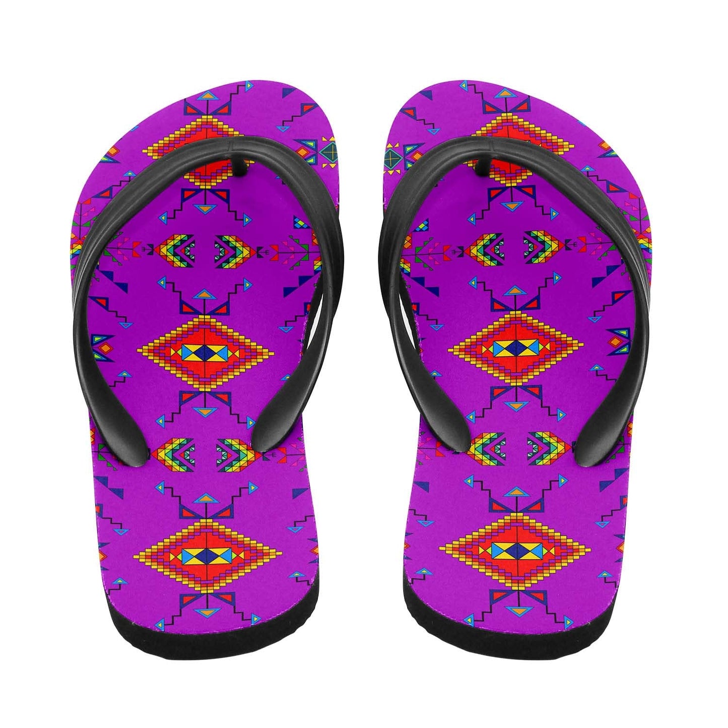 Buffalo Jump Purple Flip Flops