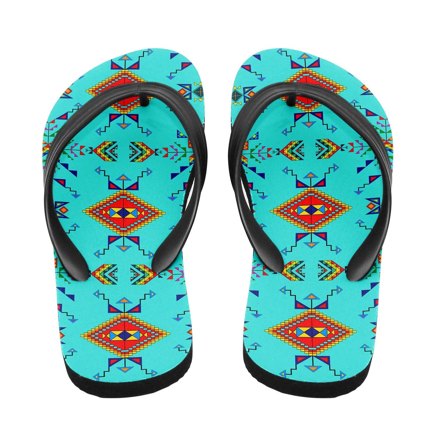 Buffalo Jump Turquoise Flip Flops