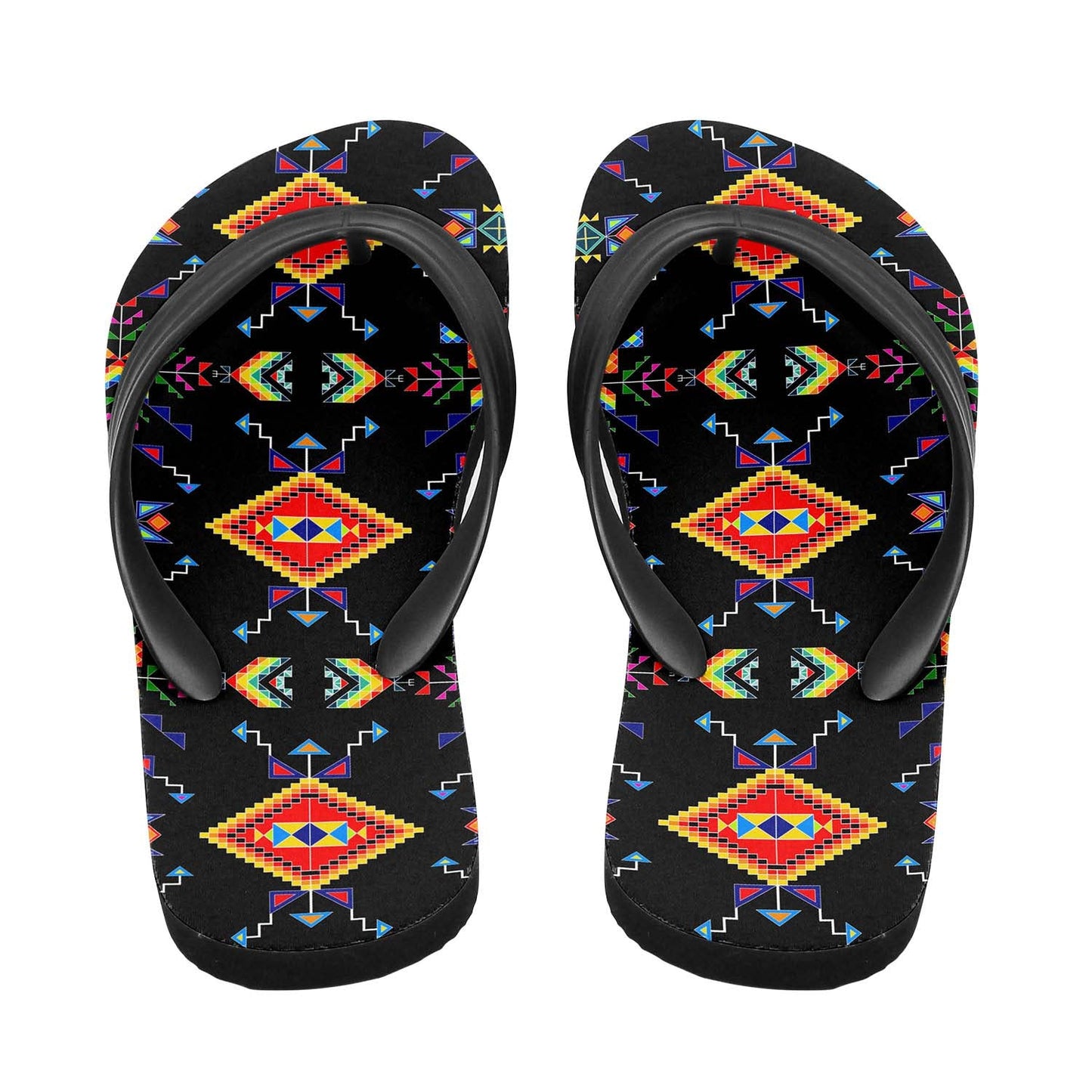Buffalo Jump Black Flip Flops