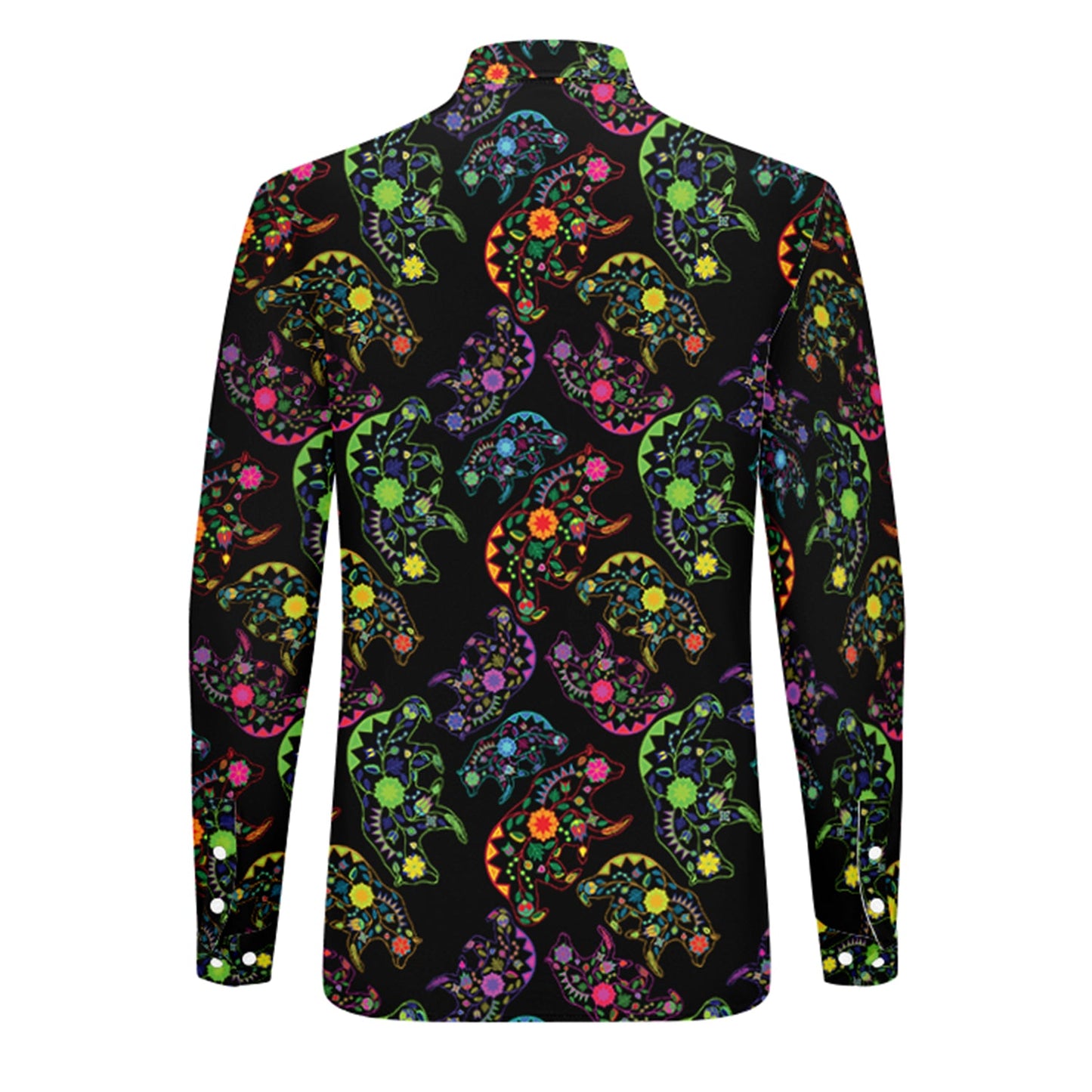 Floral Bear Men's Dress Shirt