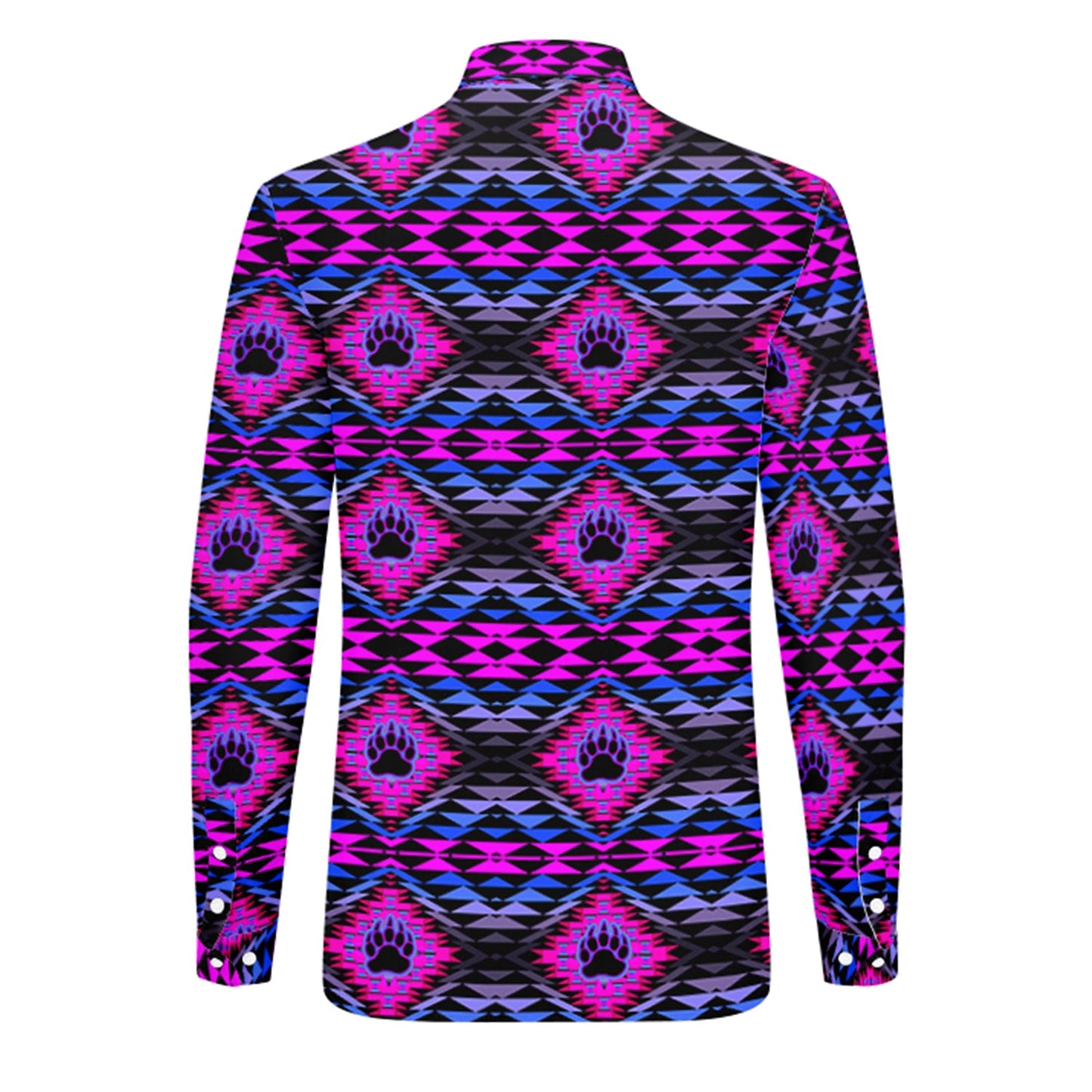 Sunset Bearpaw Blanket Pink Dress Shirt