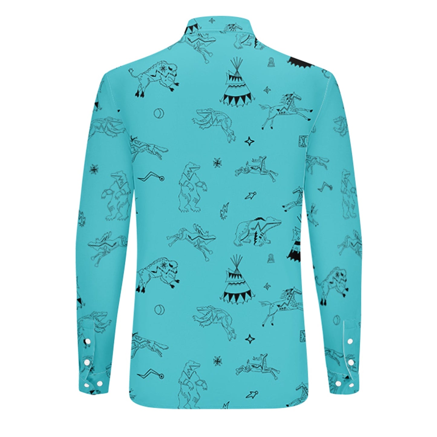 Ledger Dabbles Turquoise Dress Shirt