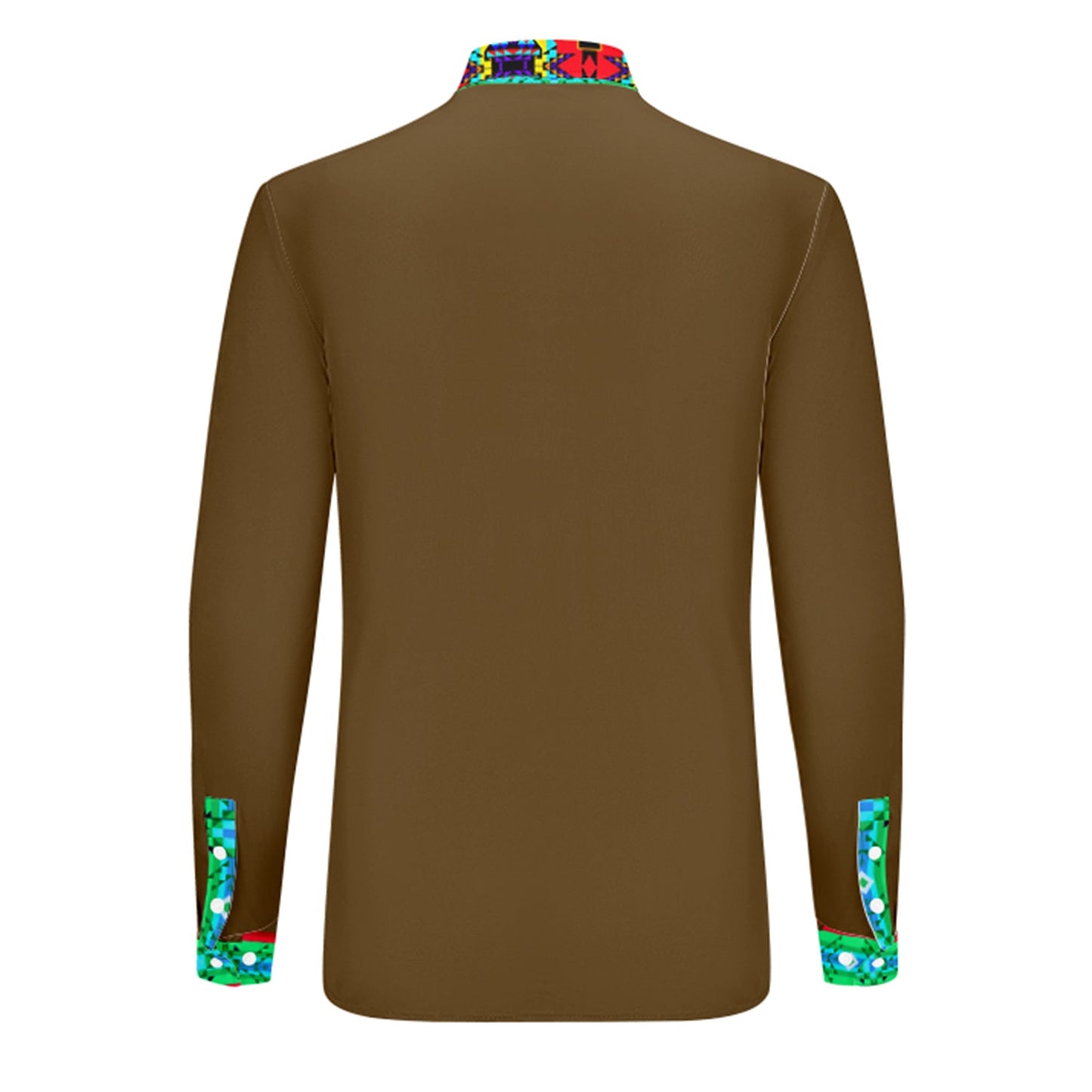 Earth Blanket Strip Dress Shirt