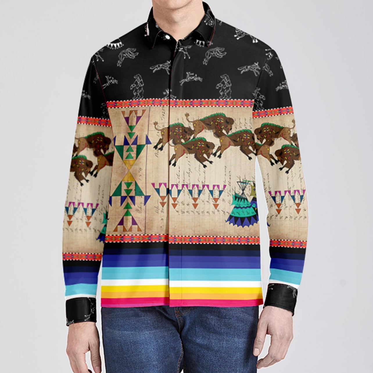 Buffalos Running Dress Shirt