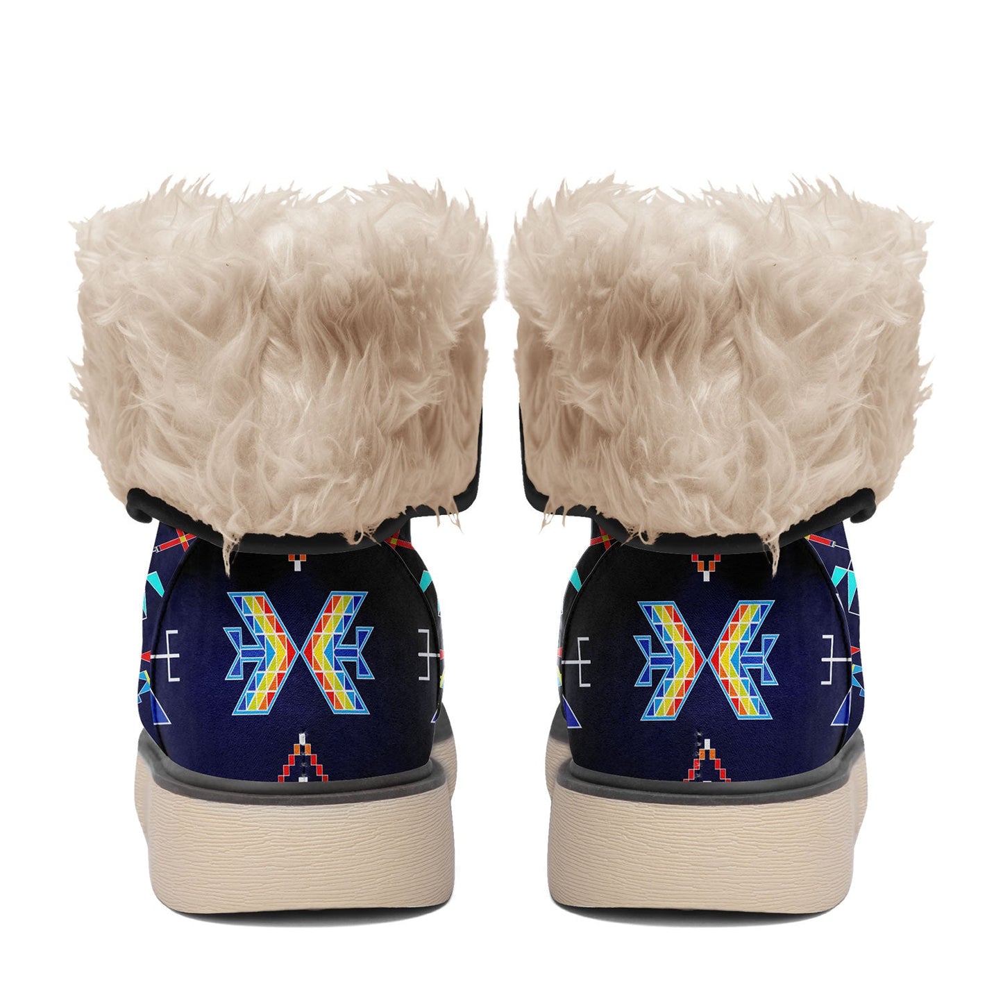 Rainy Chief Rainbow Night Lake Polar Winter Boots