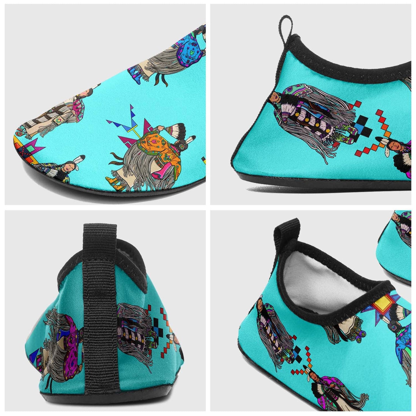 Women's Tradish Dancers Turquoise Sockamoccs