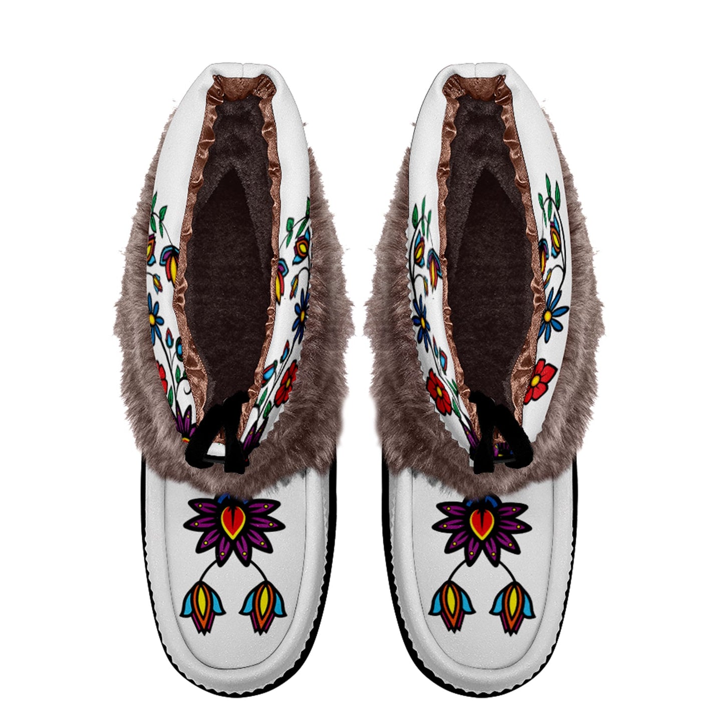 Nature's Nexus Leather MocLux Short Style with Fur