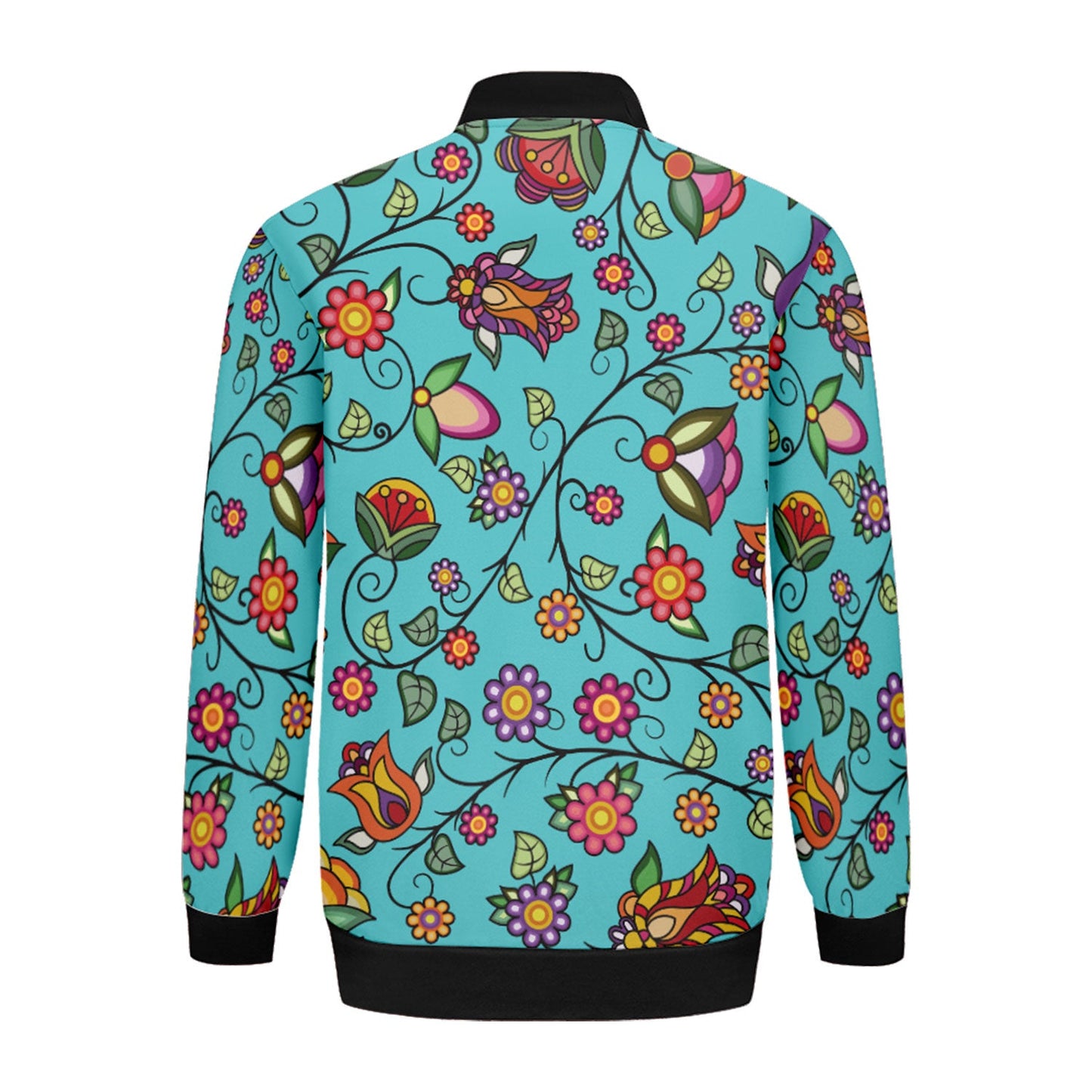 Heartbeat Petals Turquoise Lightweight Jacket