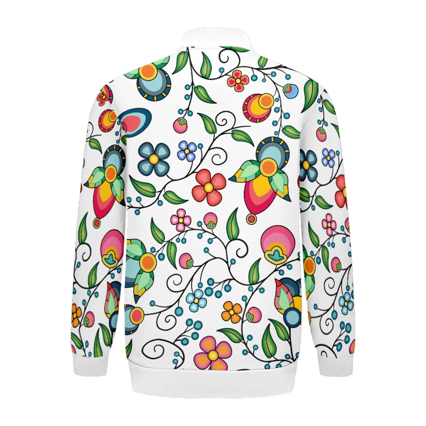 Floral Bounty White Lightweight Jacket