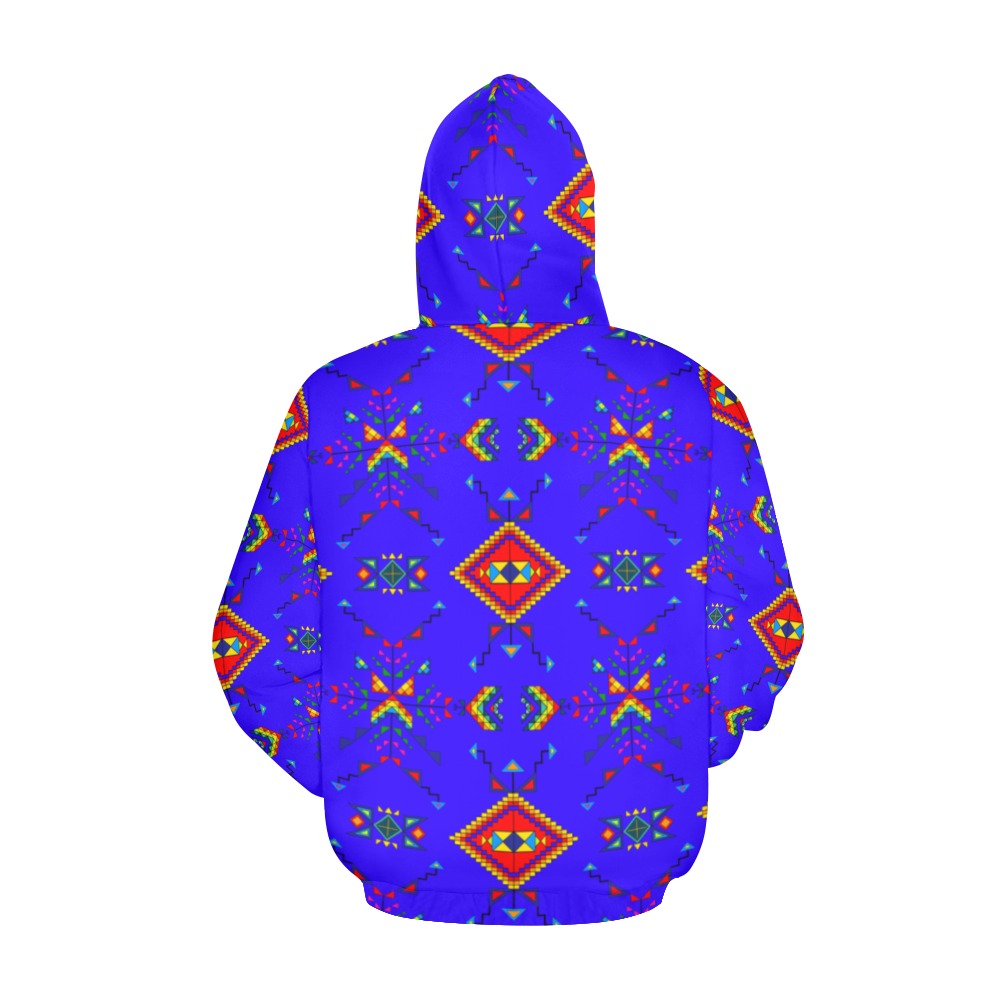 Buffalo Jump Blue Hoodie for Women
