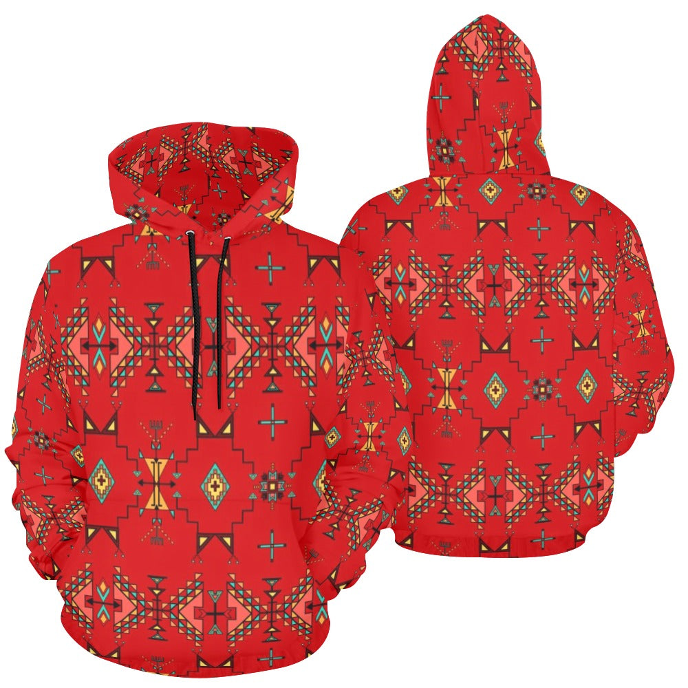 Thunder Flight Red Hoodie for Men