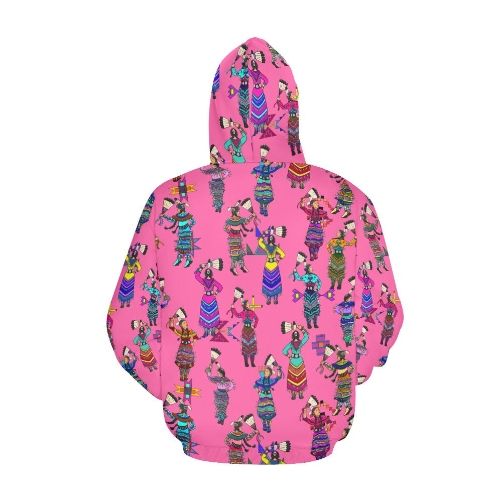 Women's Jingle Dancers Pink Hoodie for Women