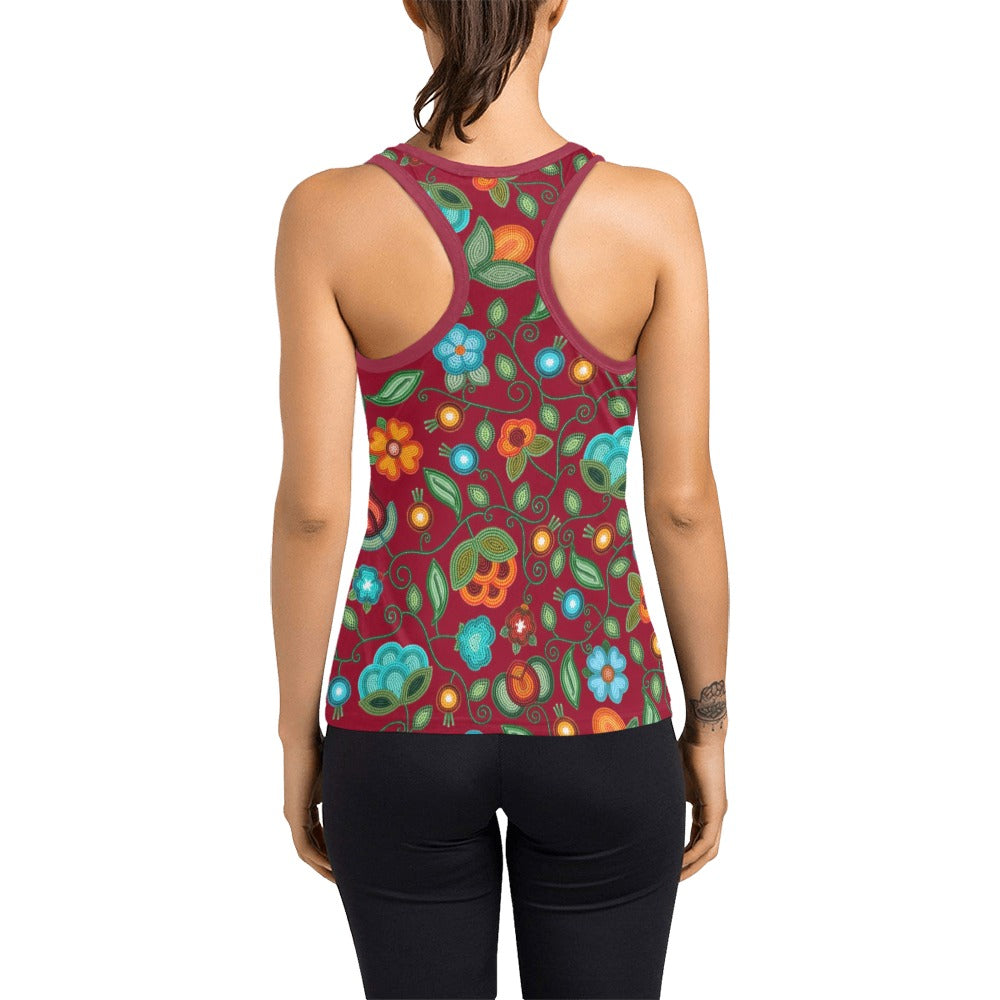 Prairie Fire Petals Red Racerback Tank Top