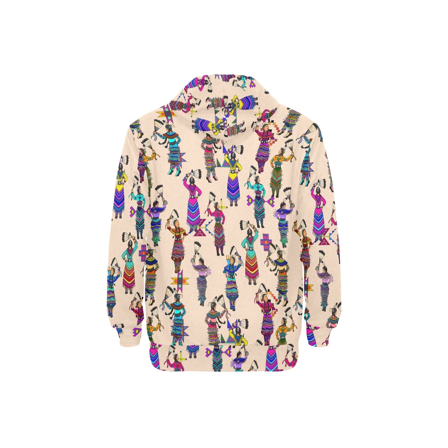 Women's Jingle Dancers Muslin Men's Long Sleeve Fleece Hoodie