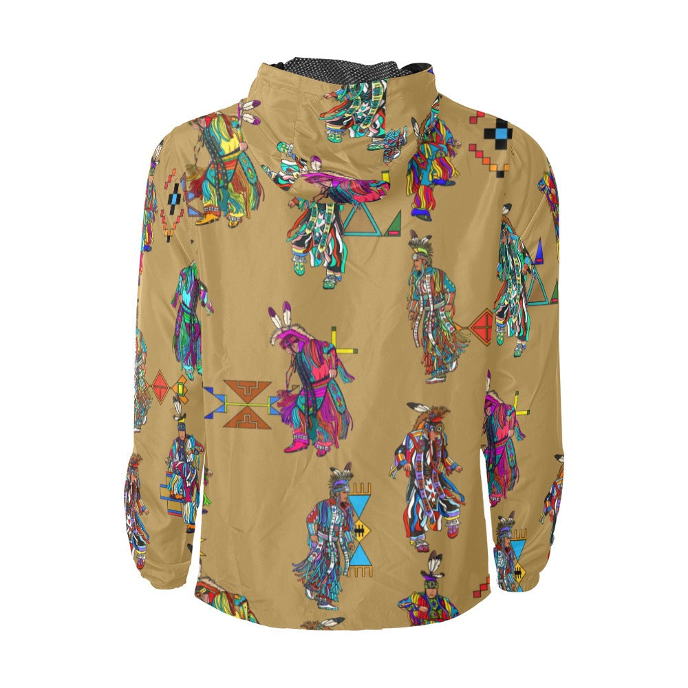 Men's Grass Dancers Earth Men's Windbreaker