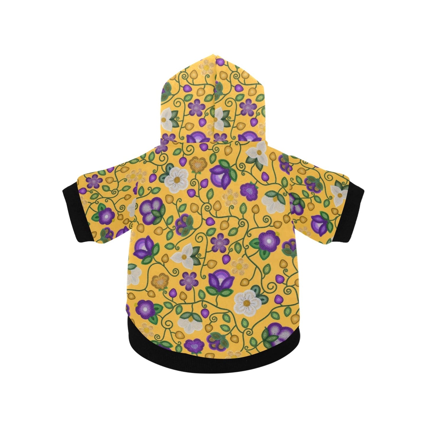 Midnight Moss Bloom Yellow Pet Hoodie