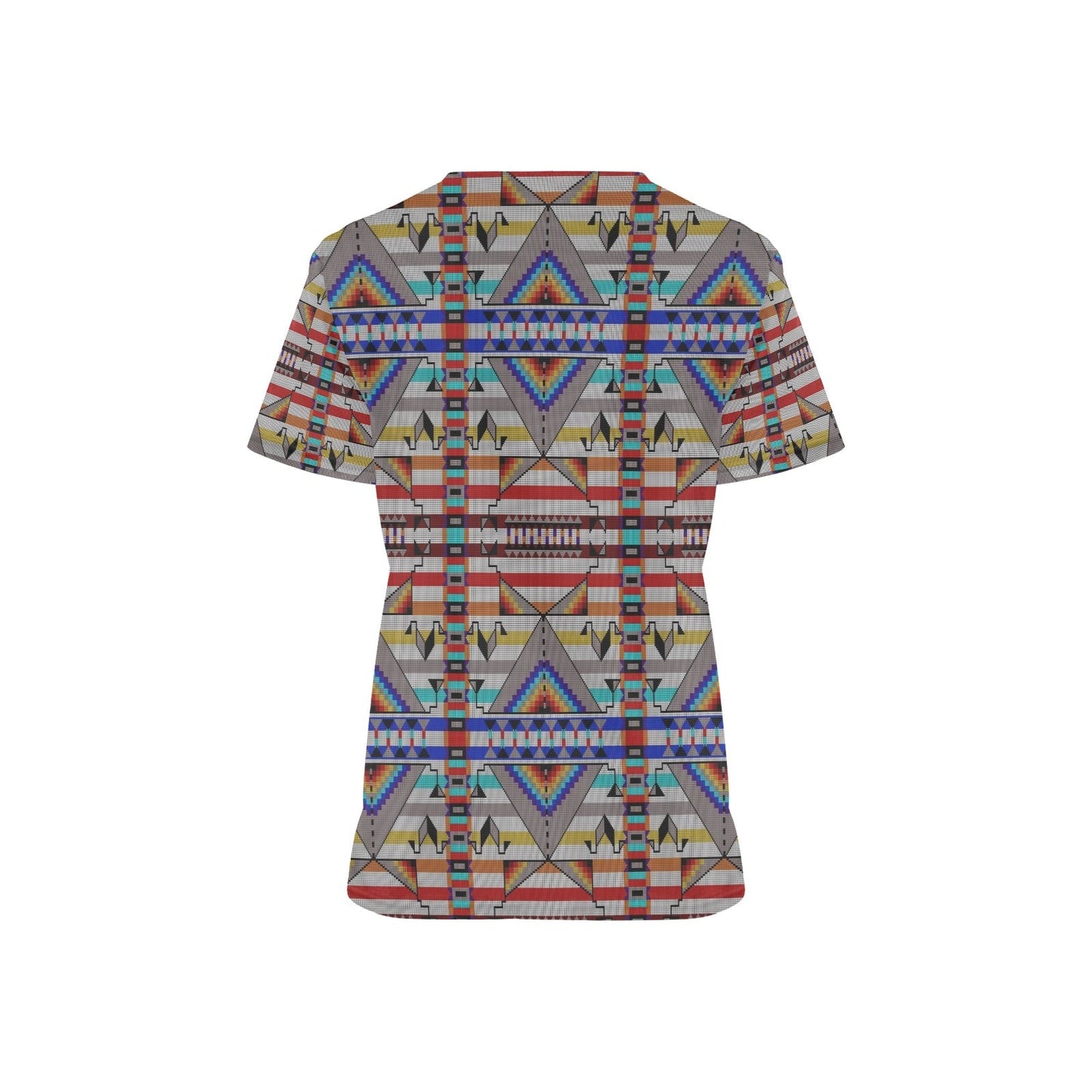 Medicine Blessing White Scrub Top