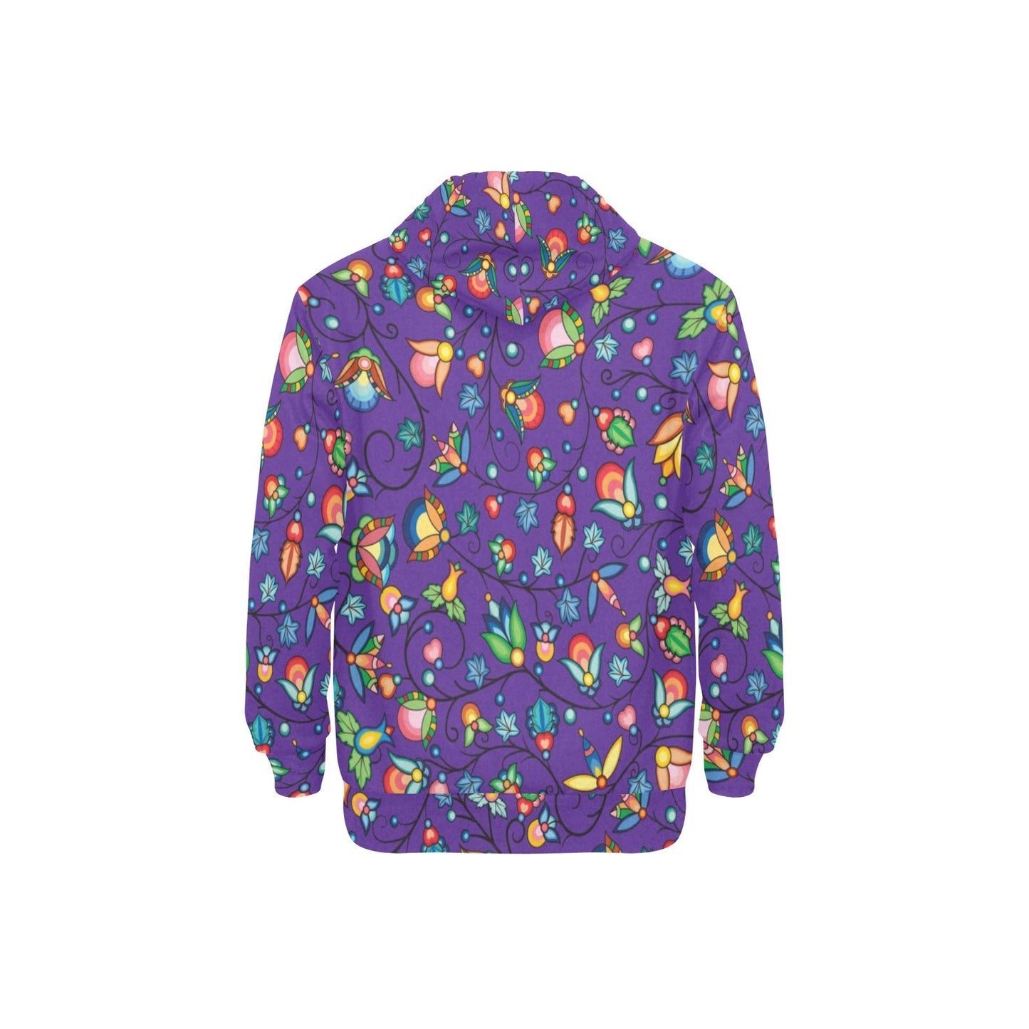 Prairie Plains Spirit Midnight Purple Men's Long Sleeve Fleece Hoodie