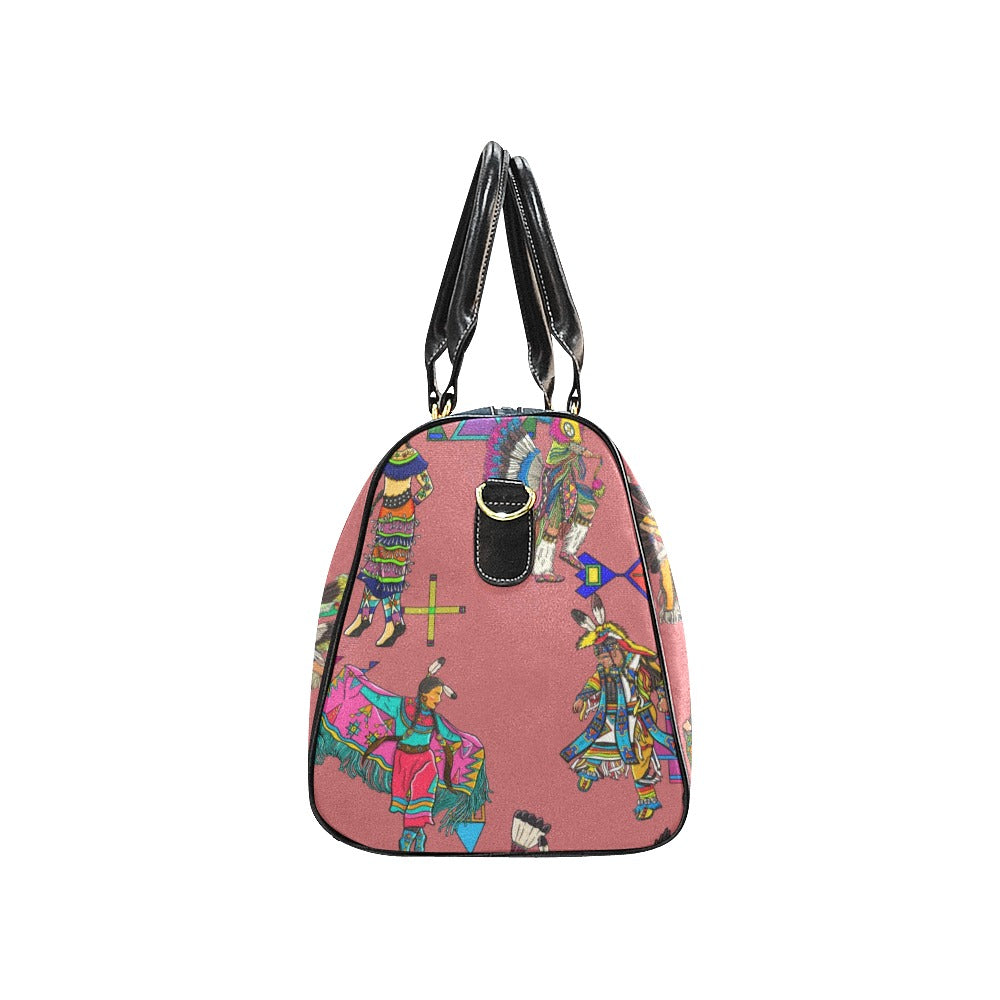 Grand Entry Dancers Terra Cotta Large Travel Bag