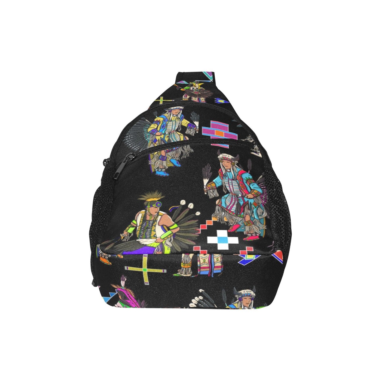 Men's Tradish Dancers Black Chest Bag