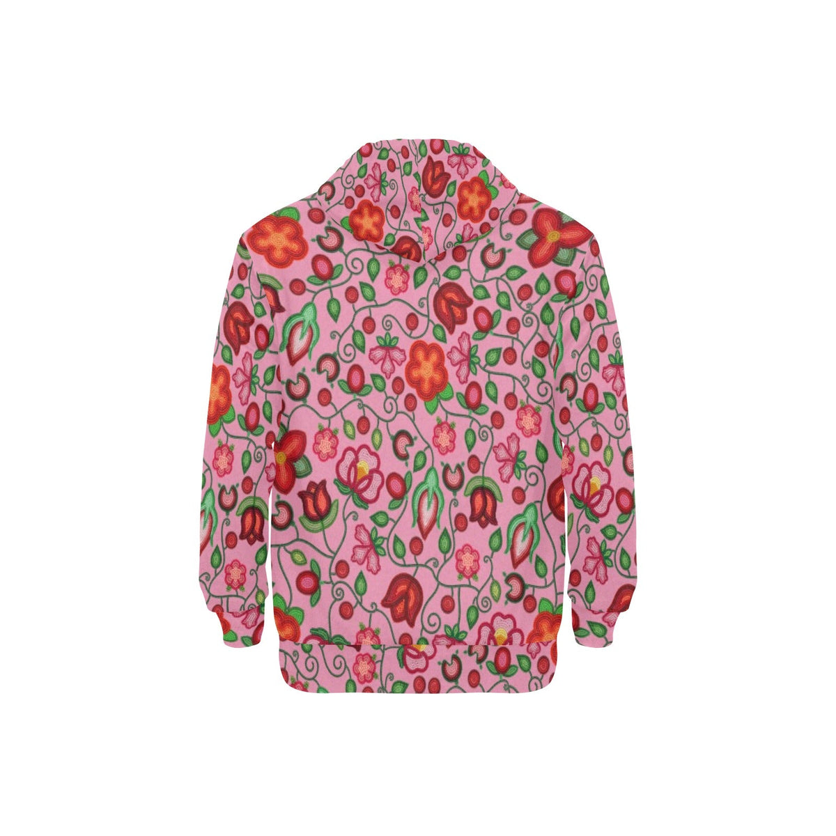 Rose Reverie Pink Fleece Hoodie
