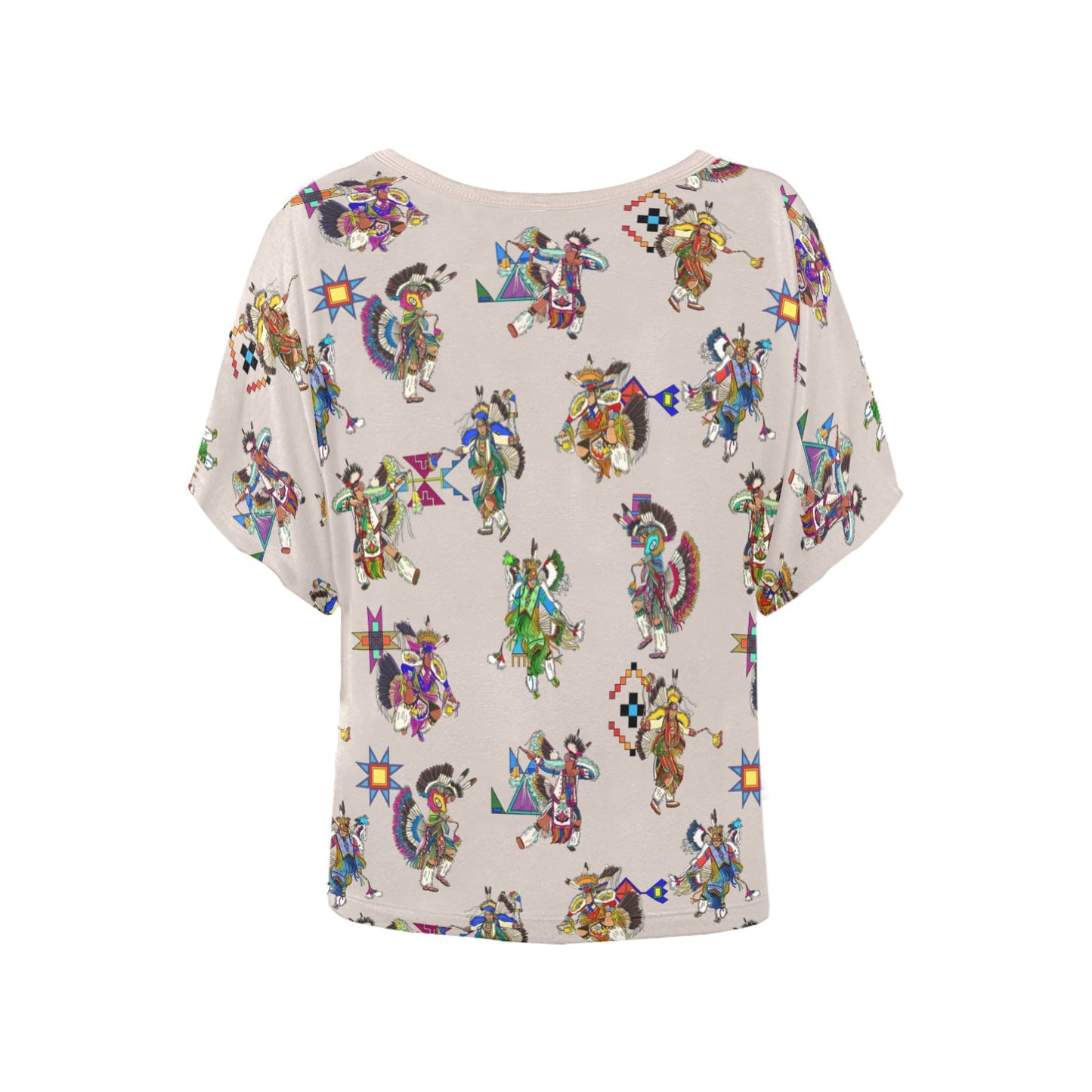 Men's Fancy Dancers Muslin Women's Batwing-Sleeved Blouse T shirt