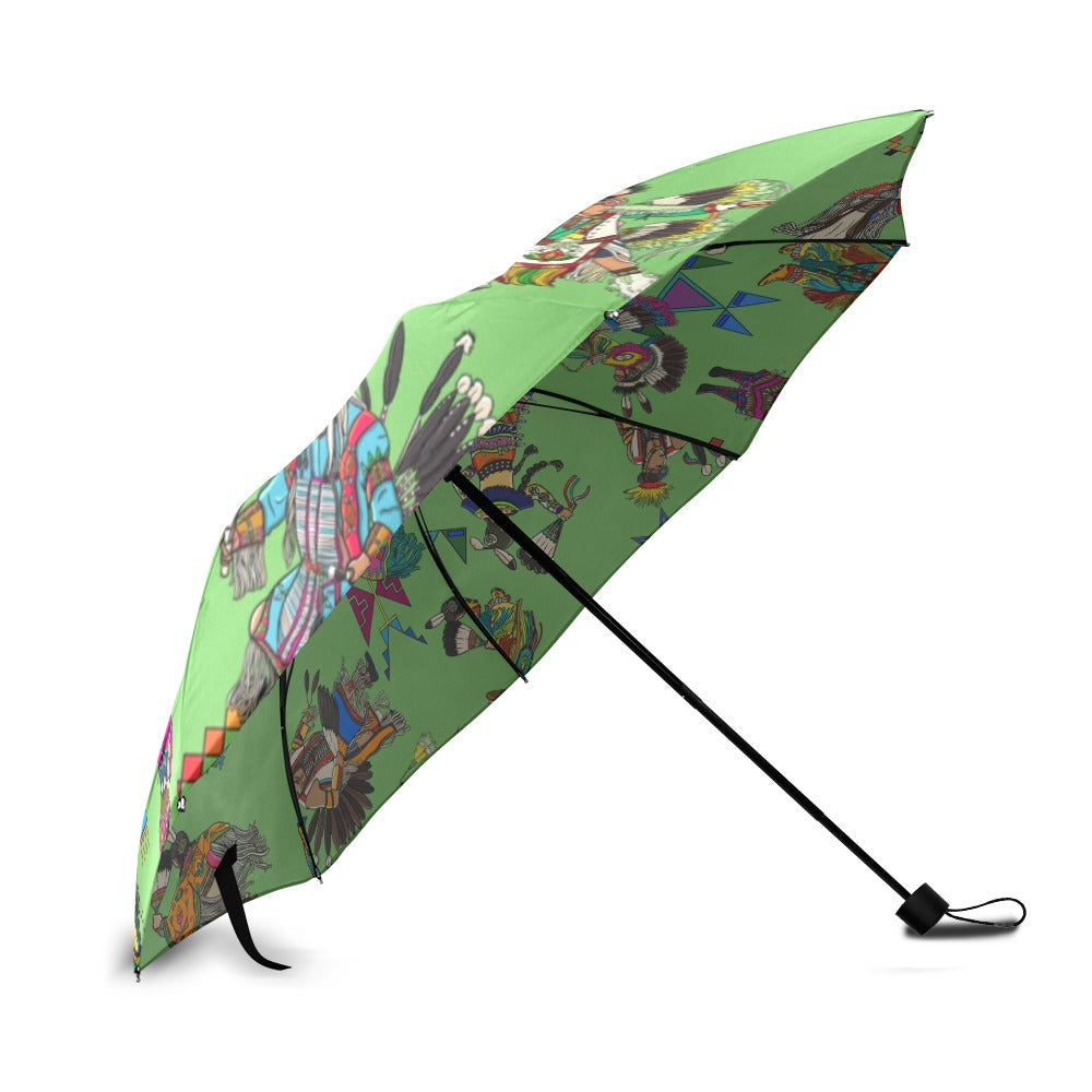 Grand Entry Dancers Grass Foldable Umbrella