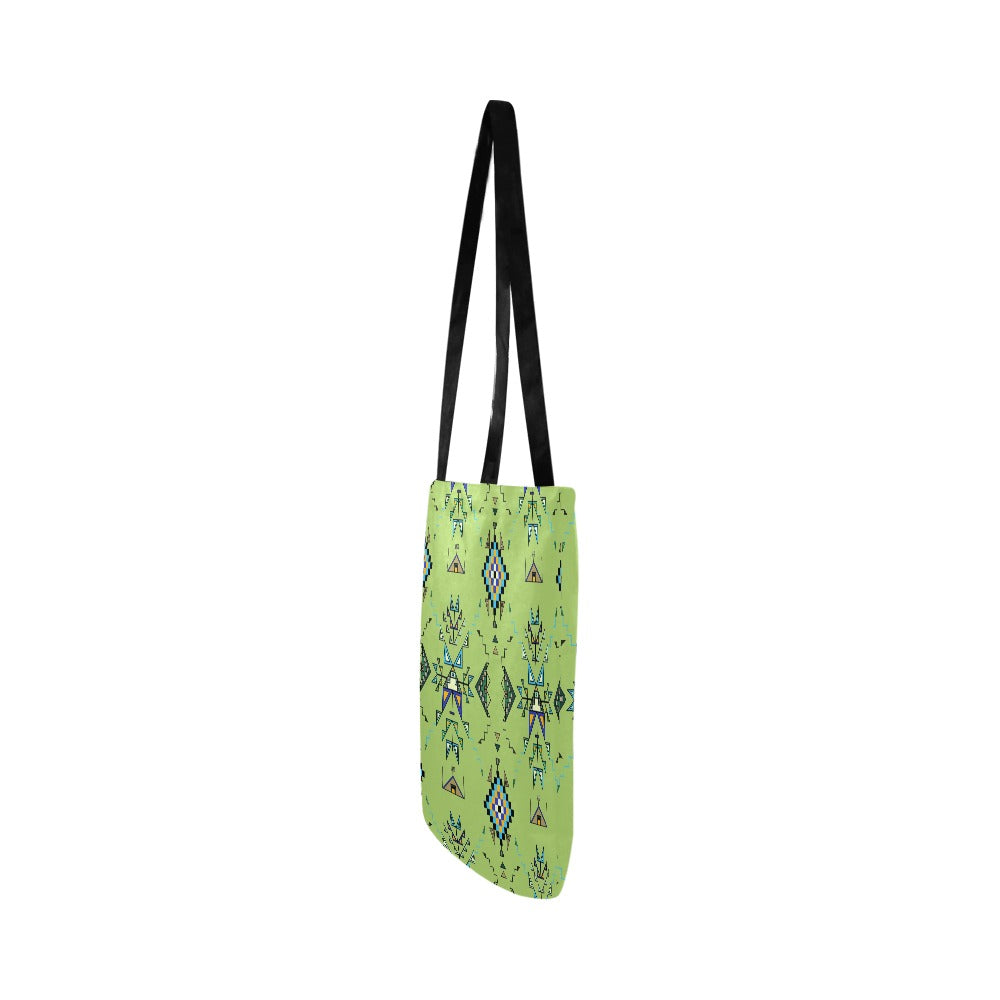 Bear Shield Green Reusable Shopping Bag