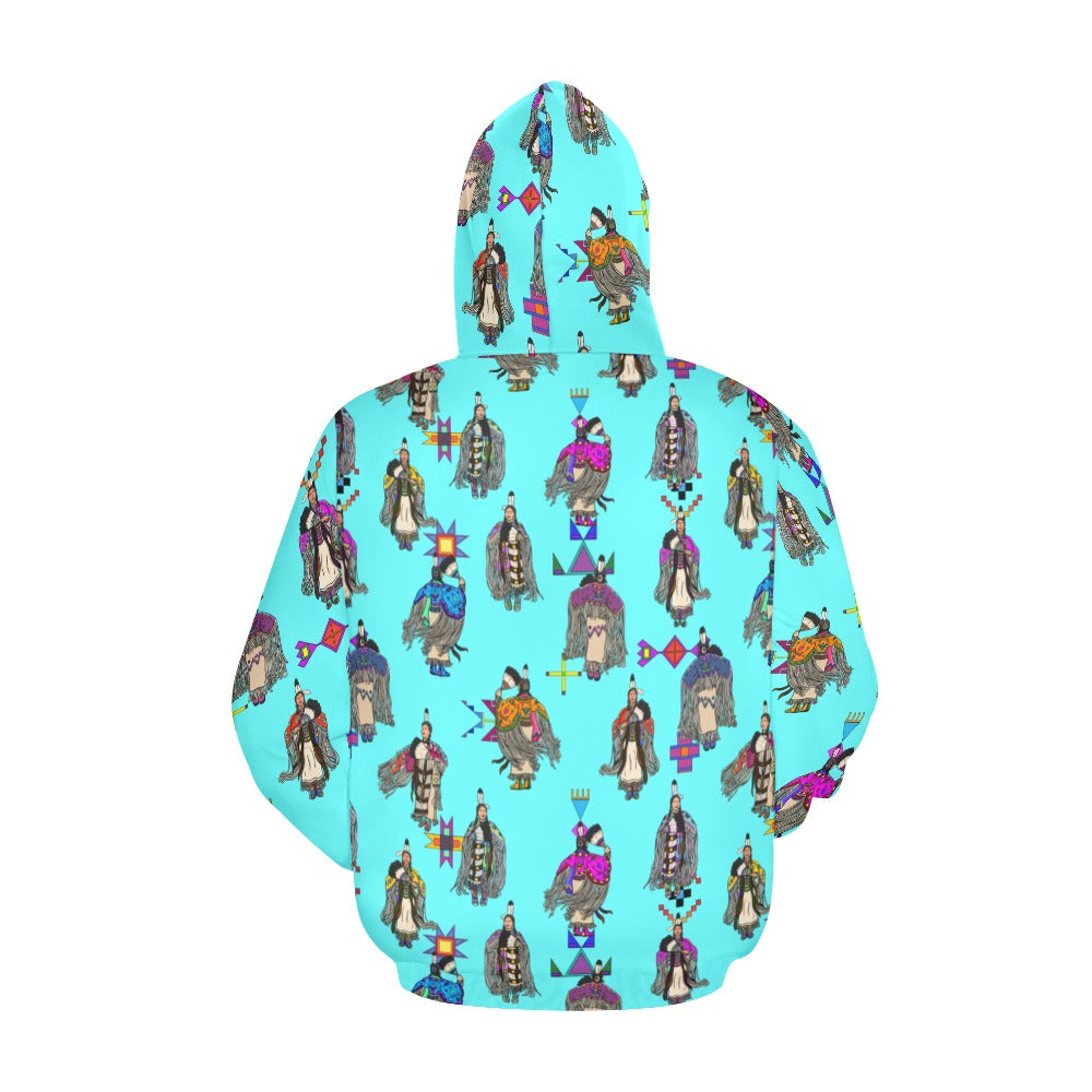 Women's Tradish Dancers Turquoise Hoodie for Men