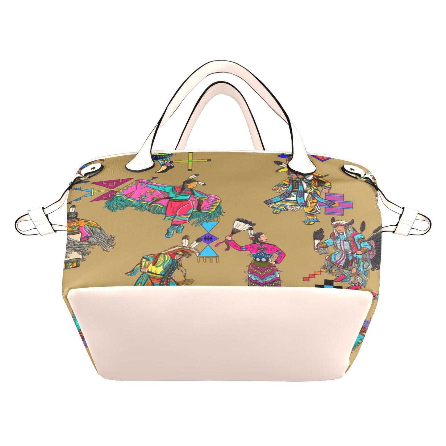 Grand Entry Dancers Earth Clover Canvas Tote Bag