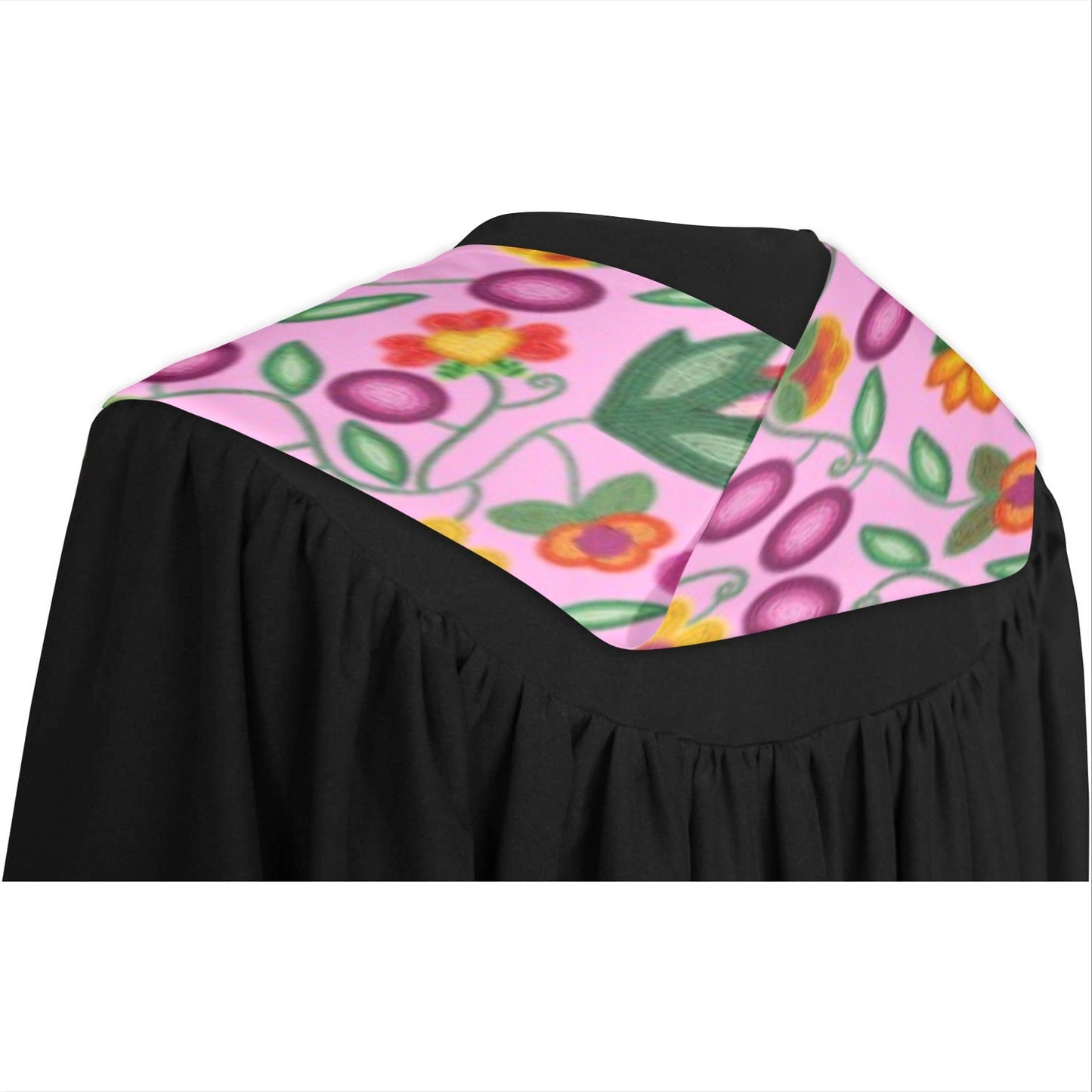 Boreal Bounty Pink Graduation Stole