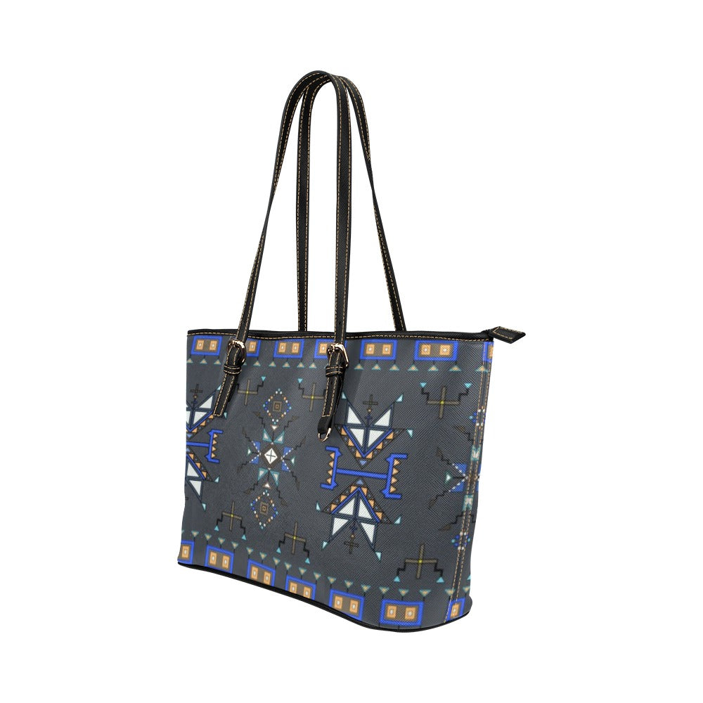 Eagle Strike Gray Leather Tote