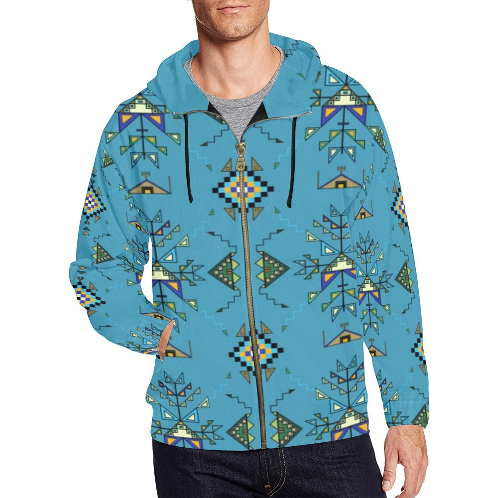 Bear Shield Zip Hoodie