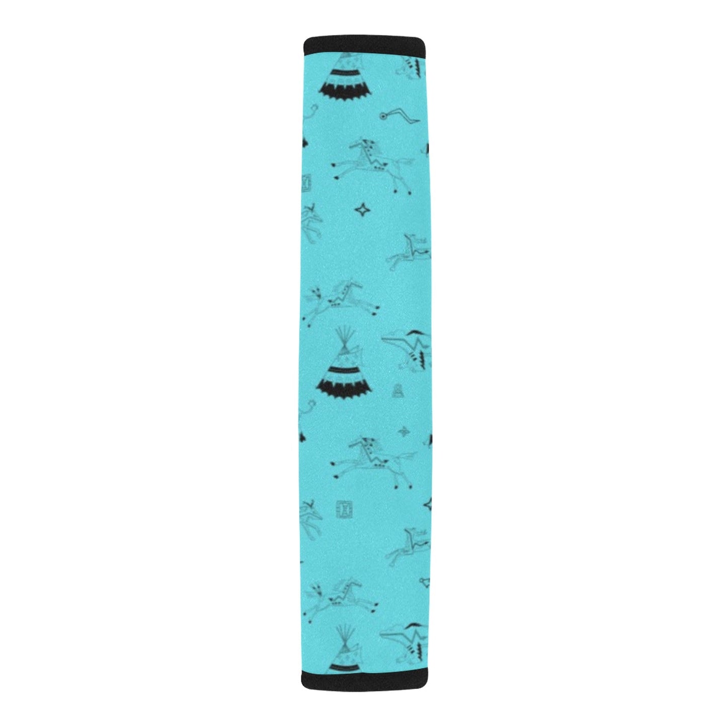 Ledger Dabbles Turquoise Seat Belt Cover