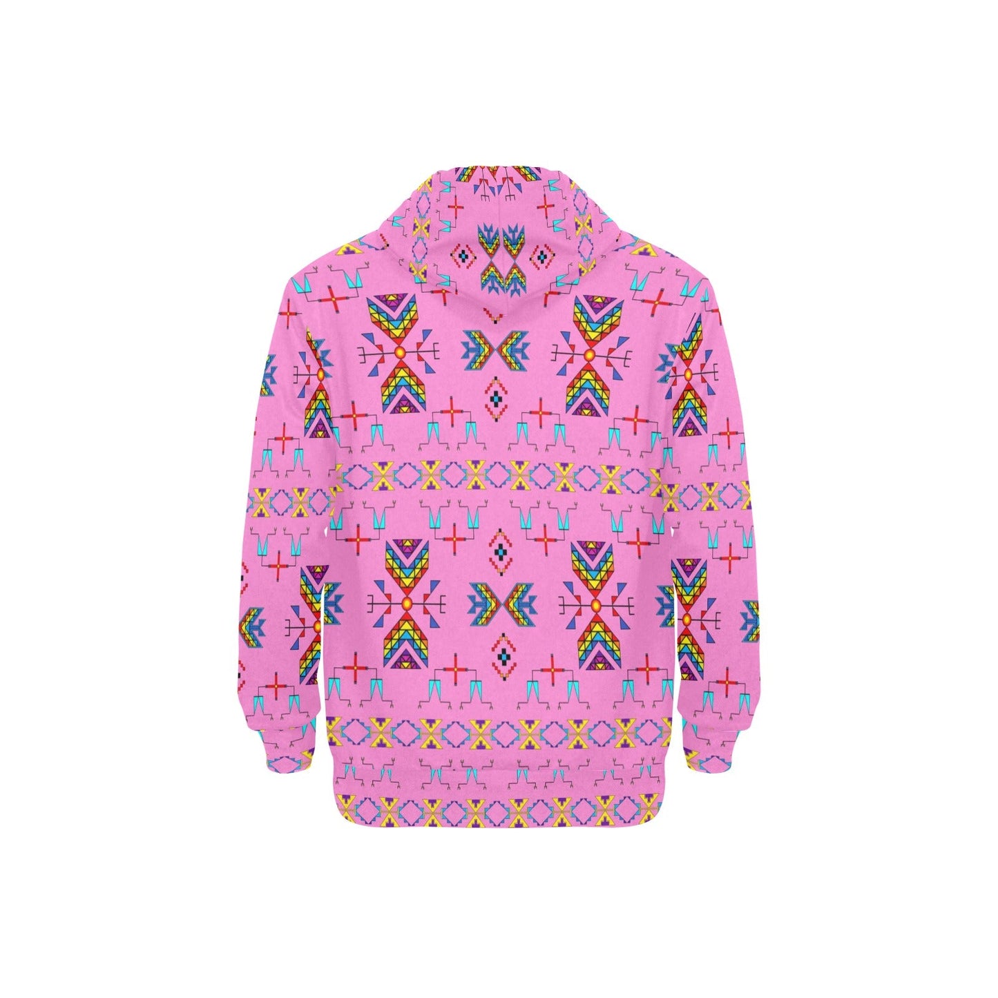 Rainy Chief Rainbow Blush Men's Long Sleeve Fleece Hoodie