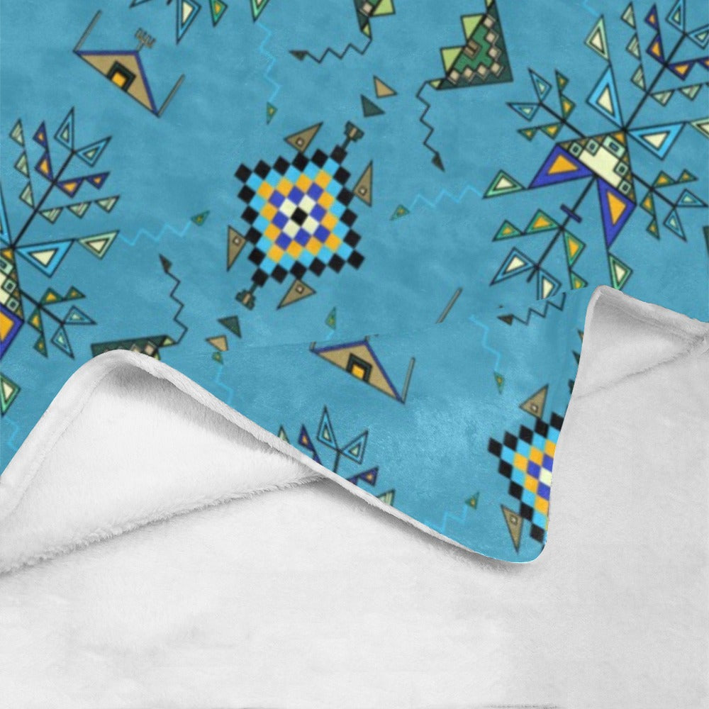 Bear Shield Blue Ultra-Soft Micro Fleece Blanket 40"x50"