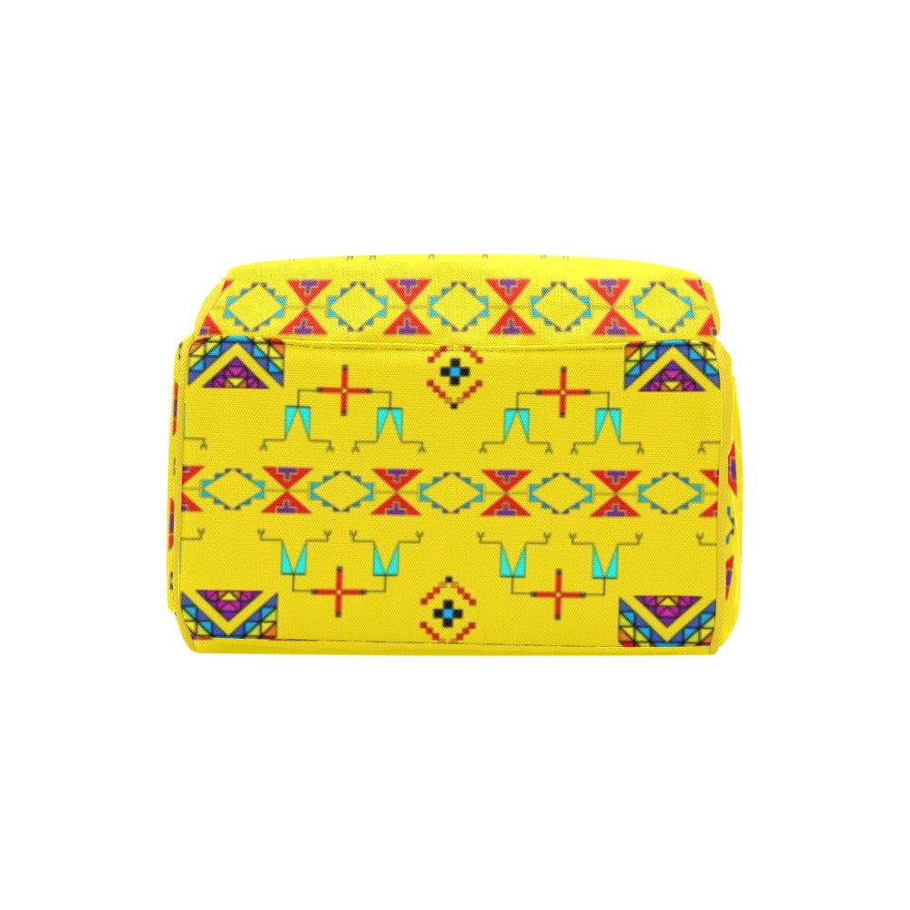 Rainy Chief Rainbow Yellow Multi-Function Diaper Backpack