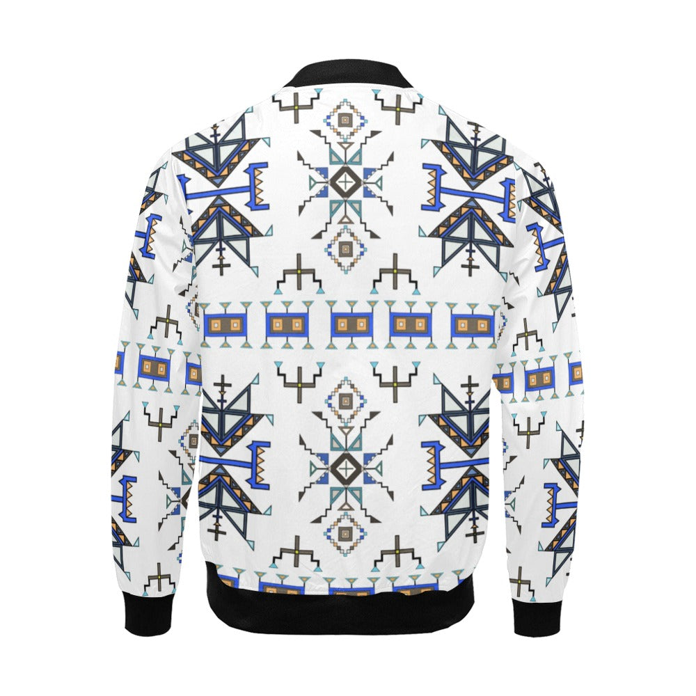 Eagle Strike White Bomber Jacket for Men