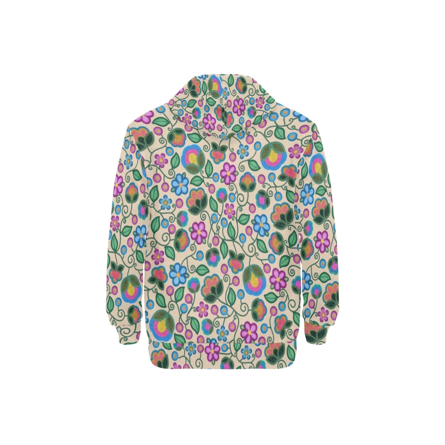 Turquoise Sunbeam Cream Fleece Hoodie
