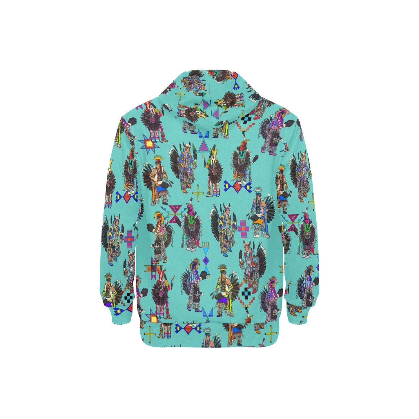 Men's Tradish Dancers Eggshell Blue Men's Long Sleeve Fleece Hoodie