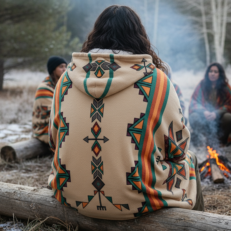 Arrow Dawn Hooded Blanket