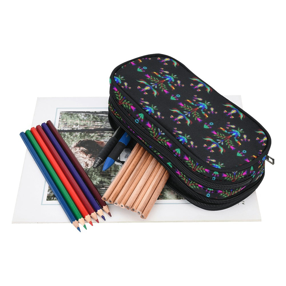 Dakota Damask Black Pencil Pouch