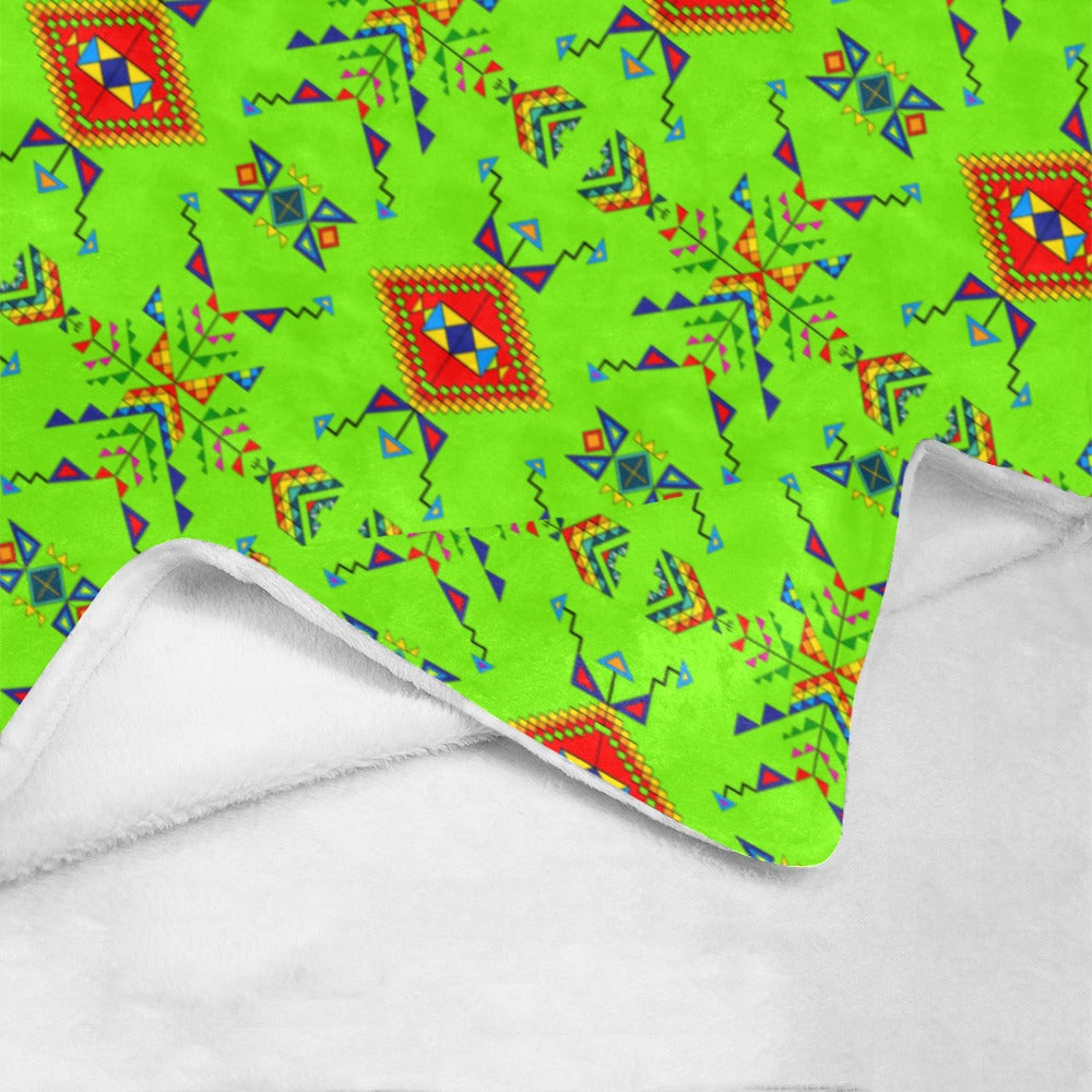 Buffalo Jump Neon Green Ultra-Soft Micro Fleece Blanket 40"x50"