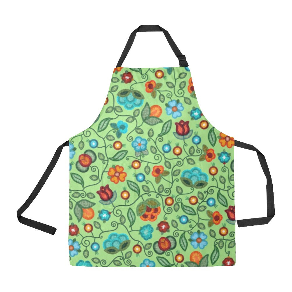 Prairie Fire Petals Sage Apron