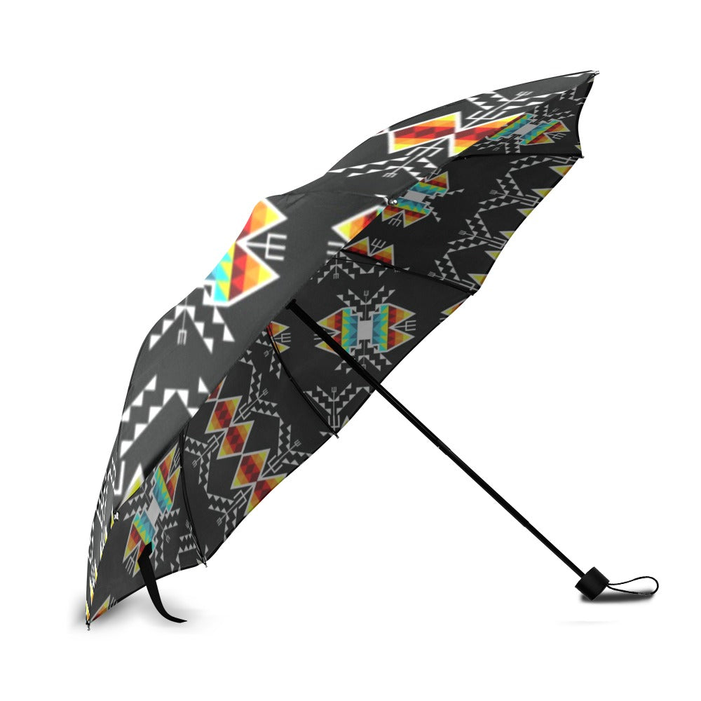 Sacred Trust Black Colour Foldable Umbrella